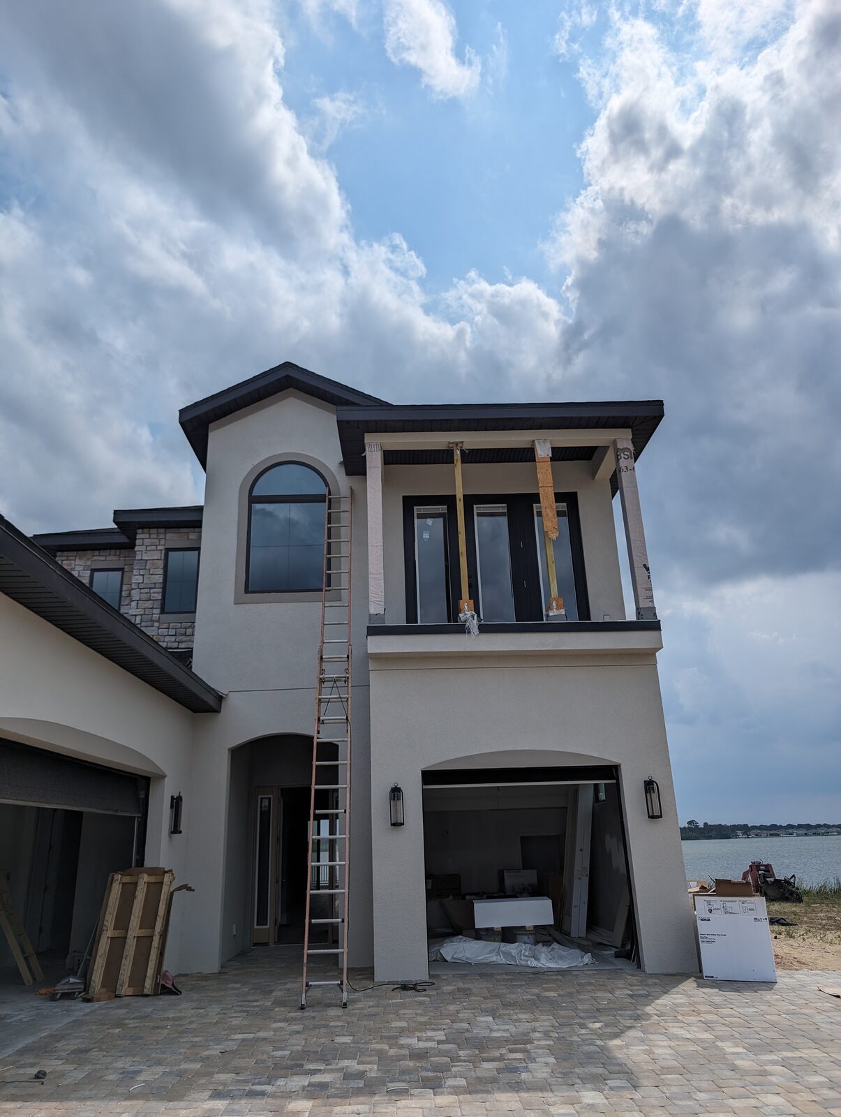 Two-story lakefront home — Orchid Cleaning Service post-construction clean ready for move-in